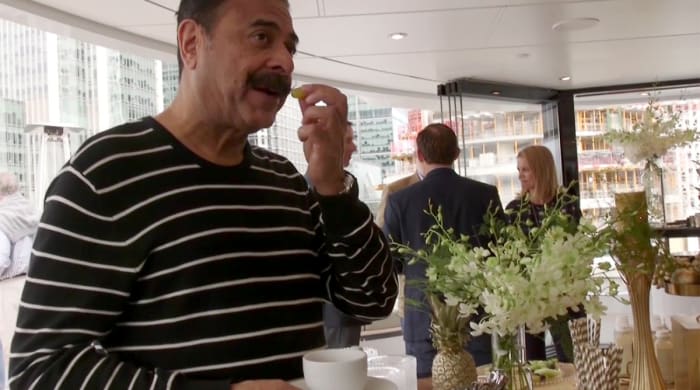 Brunch aboard the boat.